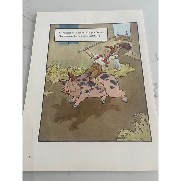 To market to buy a fat pig, Four and twenty blackbirds, Frederick Richardson - Picture 1 of 2
